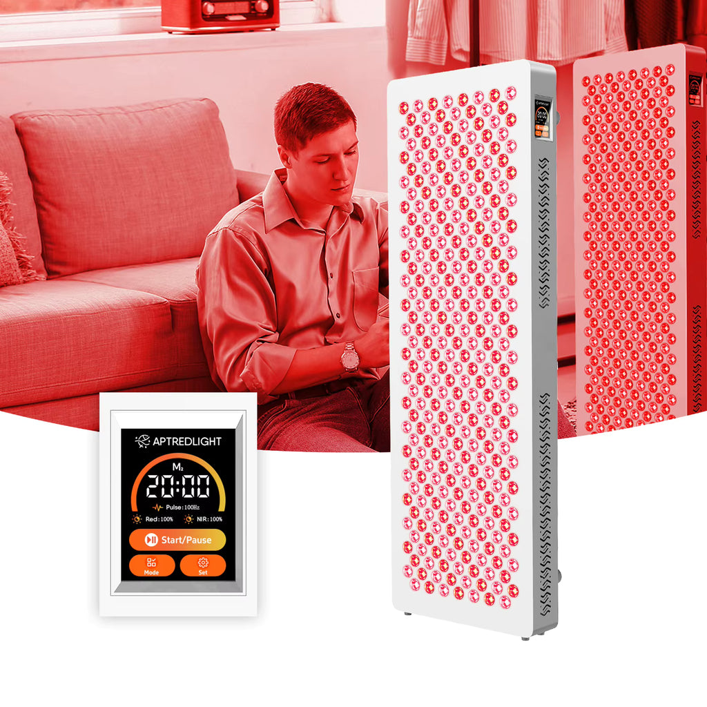 1500W Red Light Therapy Panel with Rolling Wheels Stand  - 6 X Wavelengths - Commercial