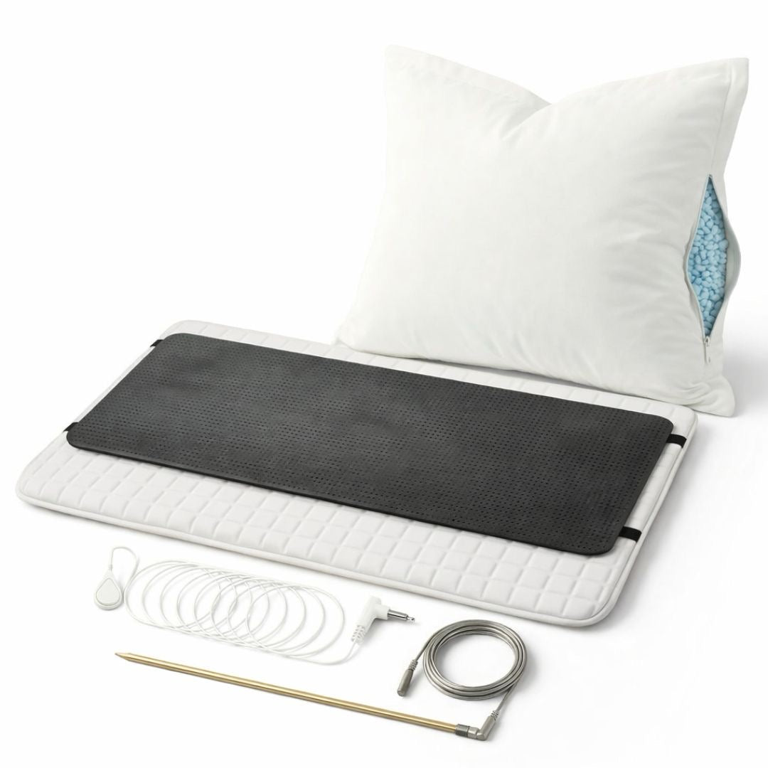 Grounding Bed Mat and Pillow Combo
