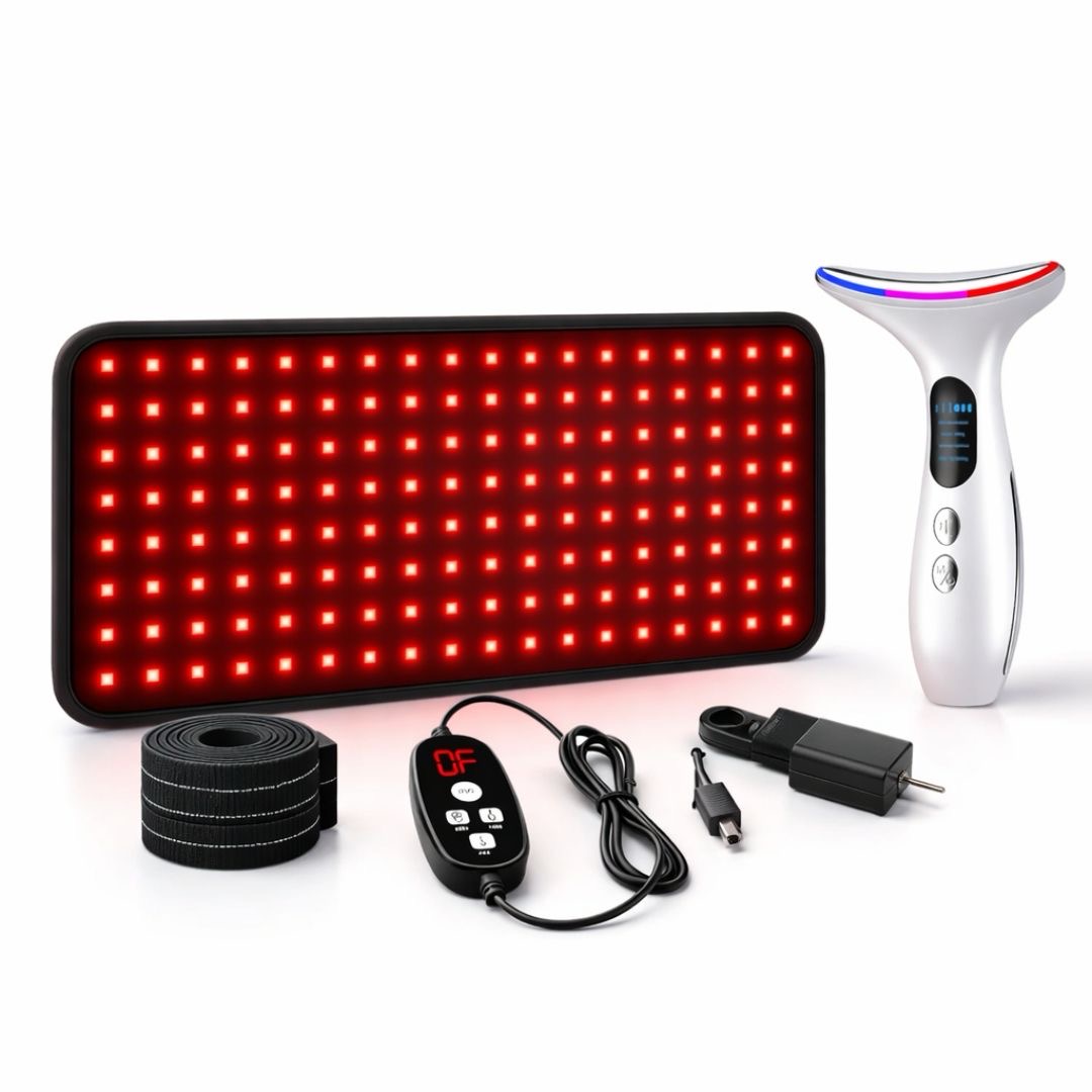 Red Light Therapy Mat and Wand Combo