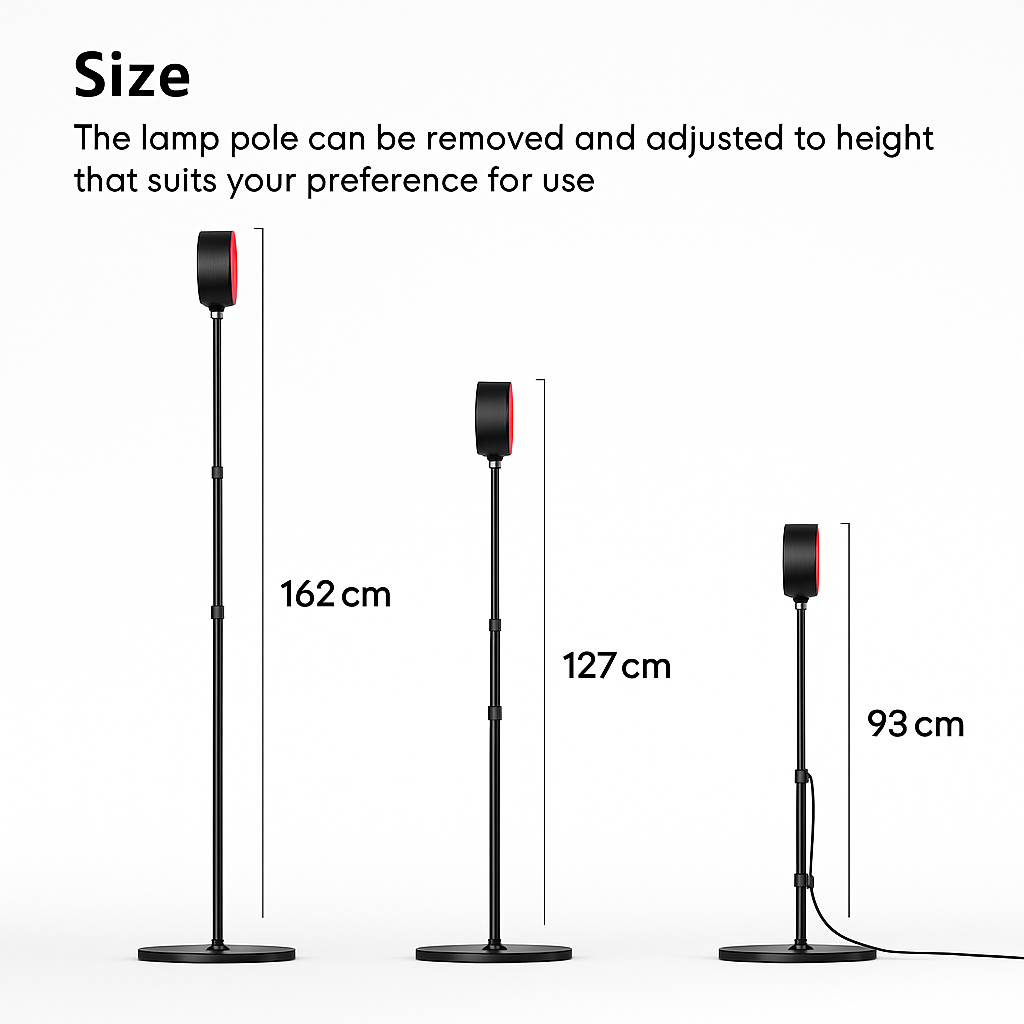 Red & Infrared Light Therapy Lamp  – Skin, Pain & Recovery