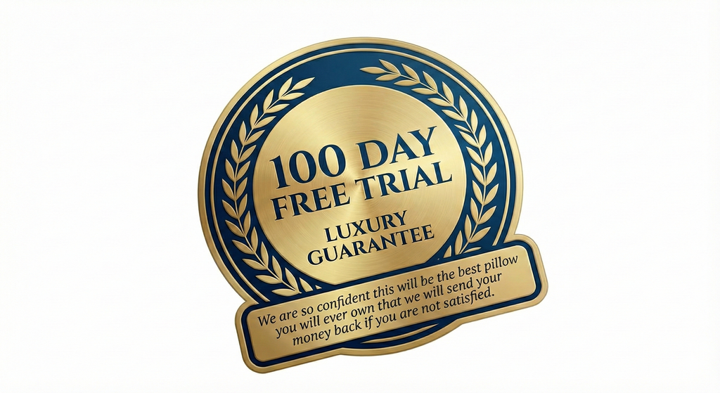 Premium Shredded Memory Foam Pillow - Percale cotton - Large