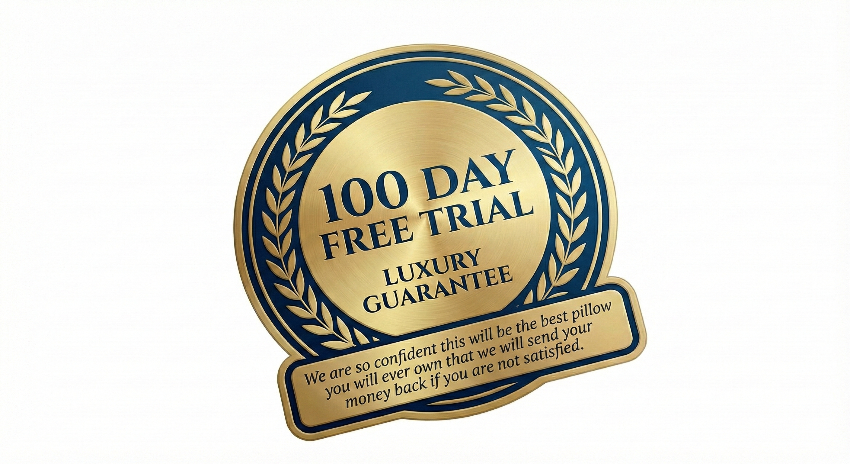 Premium Shredded Memory Foam Pillow - Percale cotton - Large