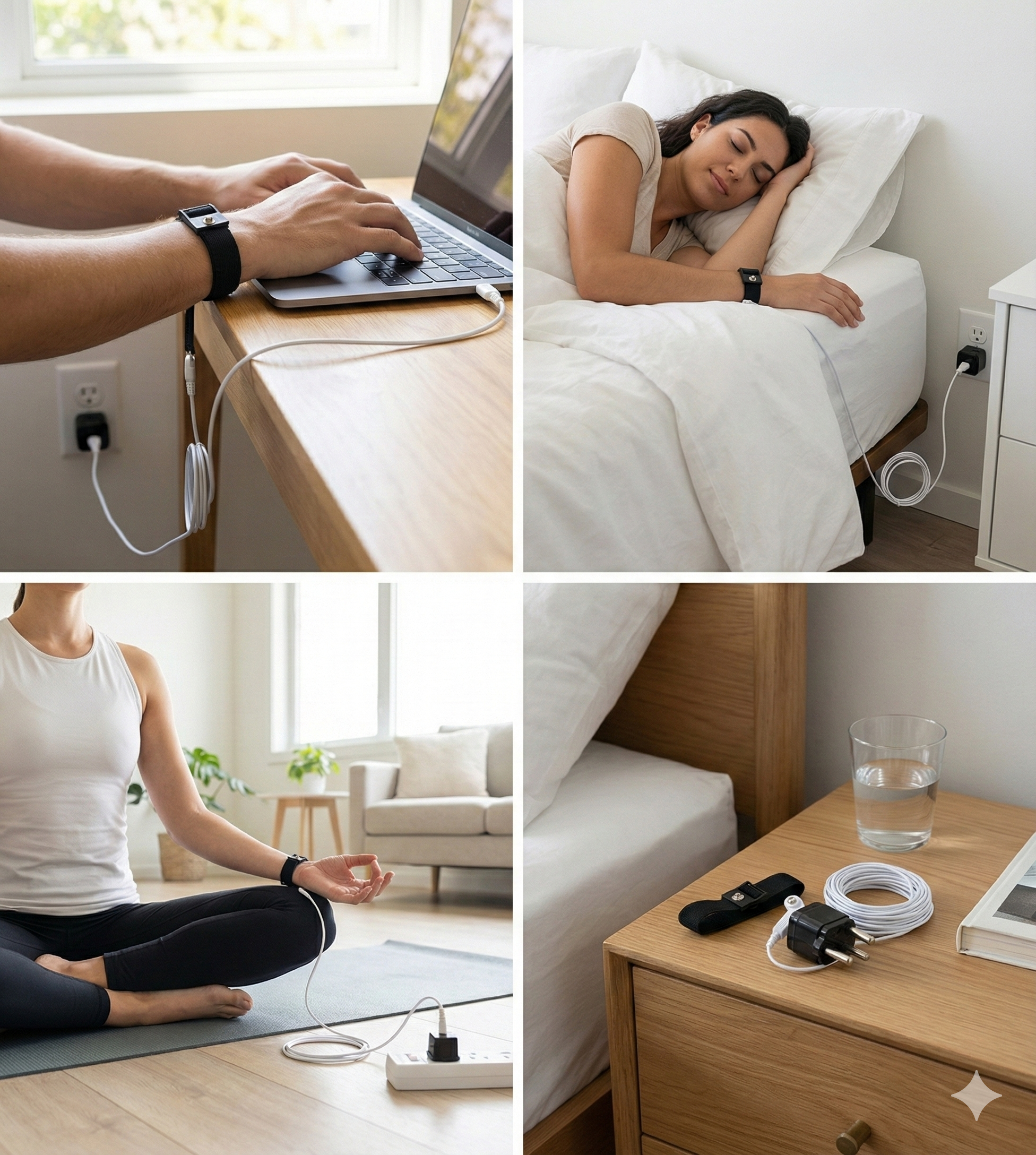 Grounding Wrist Band with SA Plug - Black