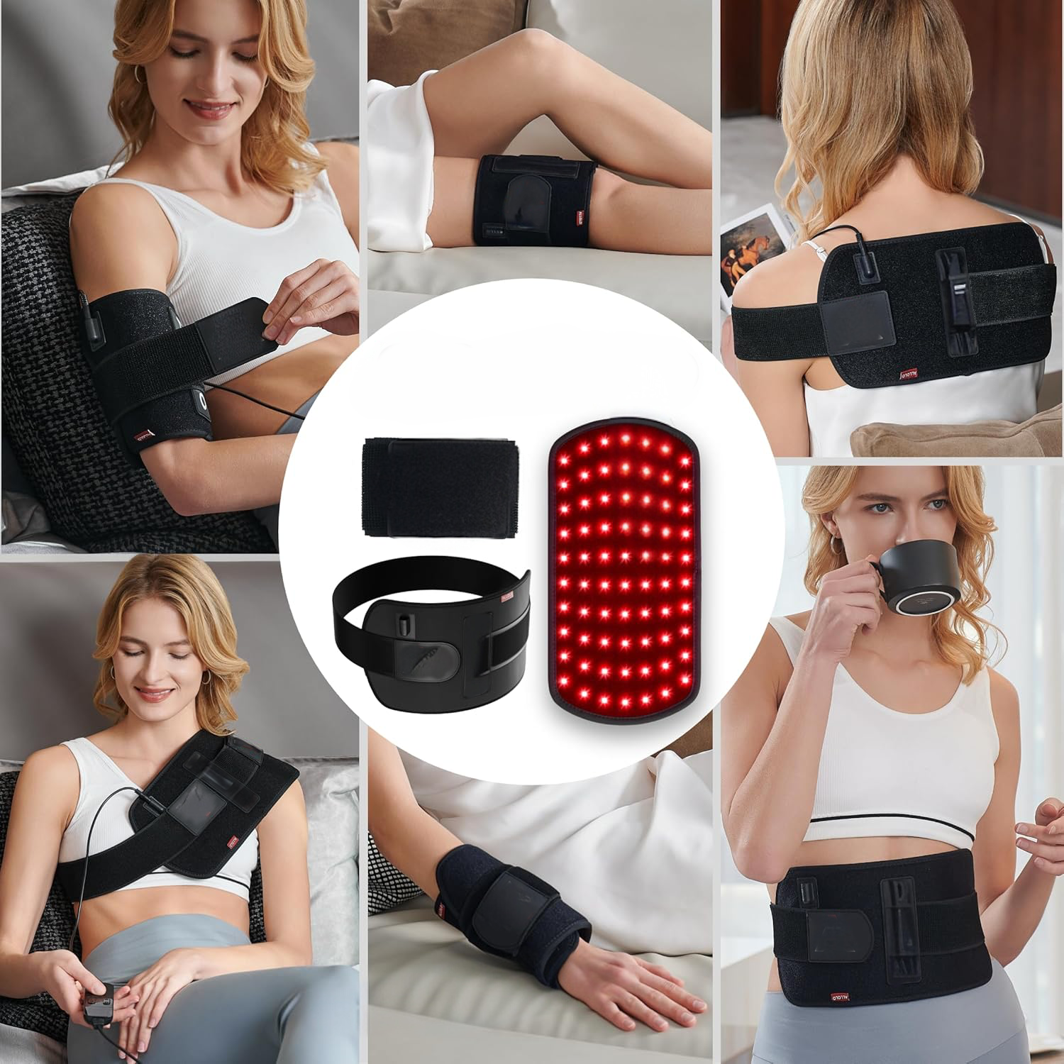 Red Light Therapy Mat -Wearable & Portable Wellness Pad w/ Remote Control