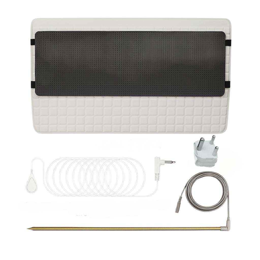Grounding Bed Mat Cover & Earthing Rod Kit - SA adapter - Breathable - Sleeping