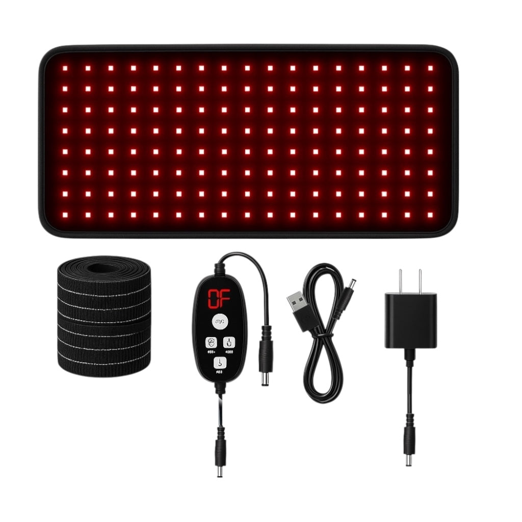 Red Light Therapy Mat -Wearable & Portable Wellness Pad w/ Remote Control