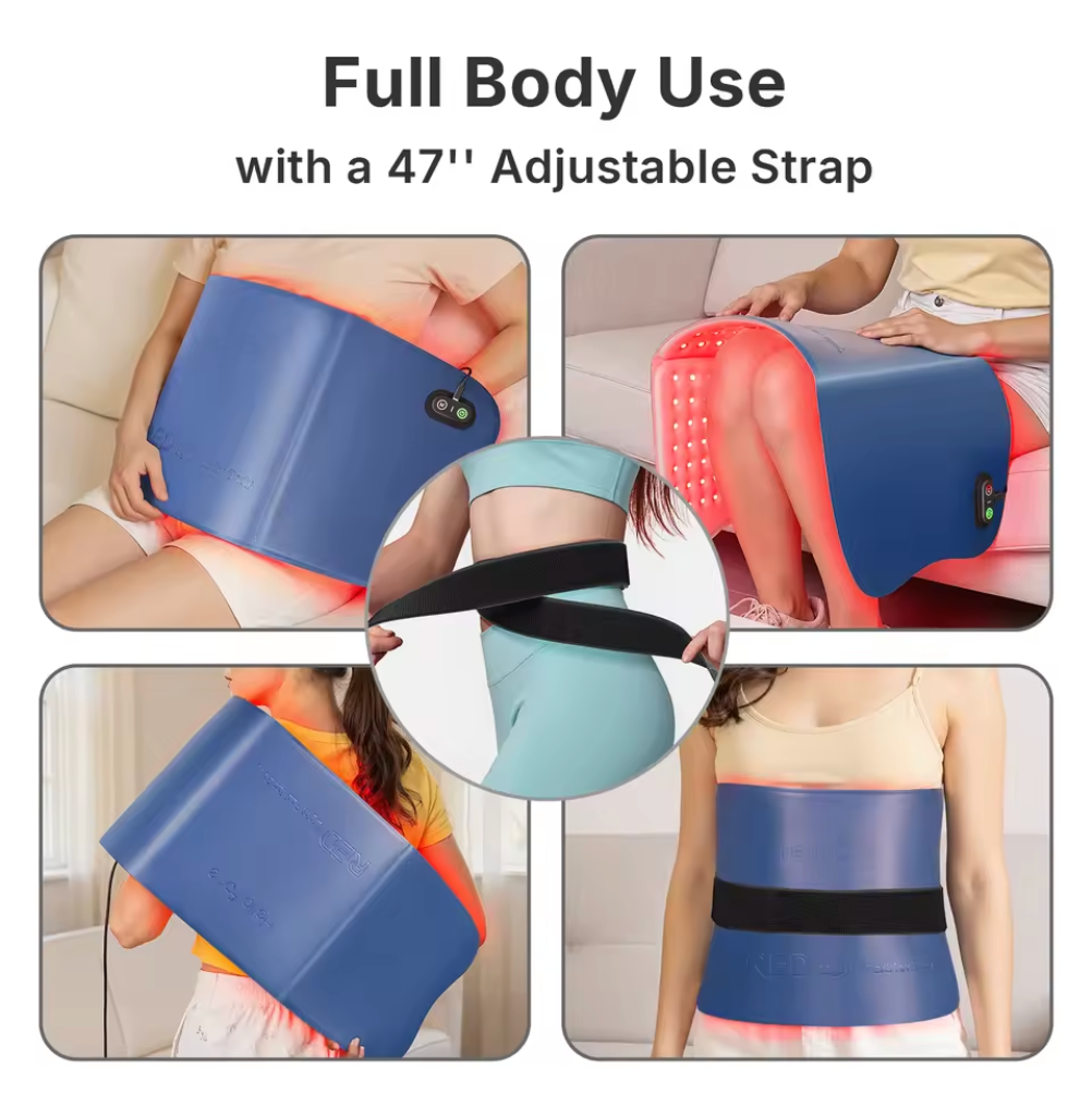 Large Red Light Therapy Mat Pro Dual Wavelengths 76.2 x 30.5 cm - Flexible panel