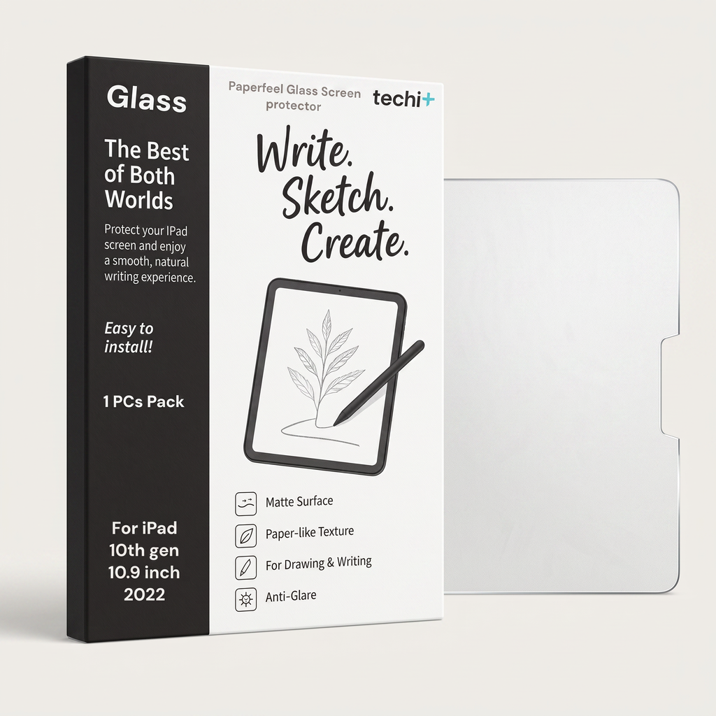 Paper-like Glass Screen Protector for iPads & Tablets