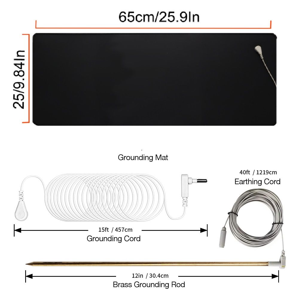 Grounding Mat & Earthing Rod kit - Custom SA adapter- Health and Wellness