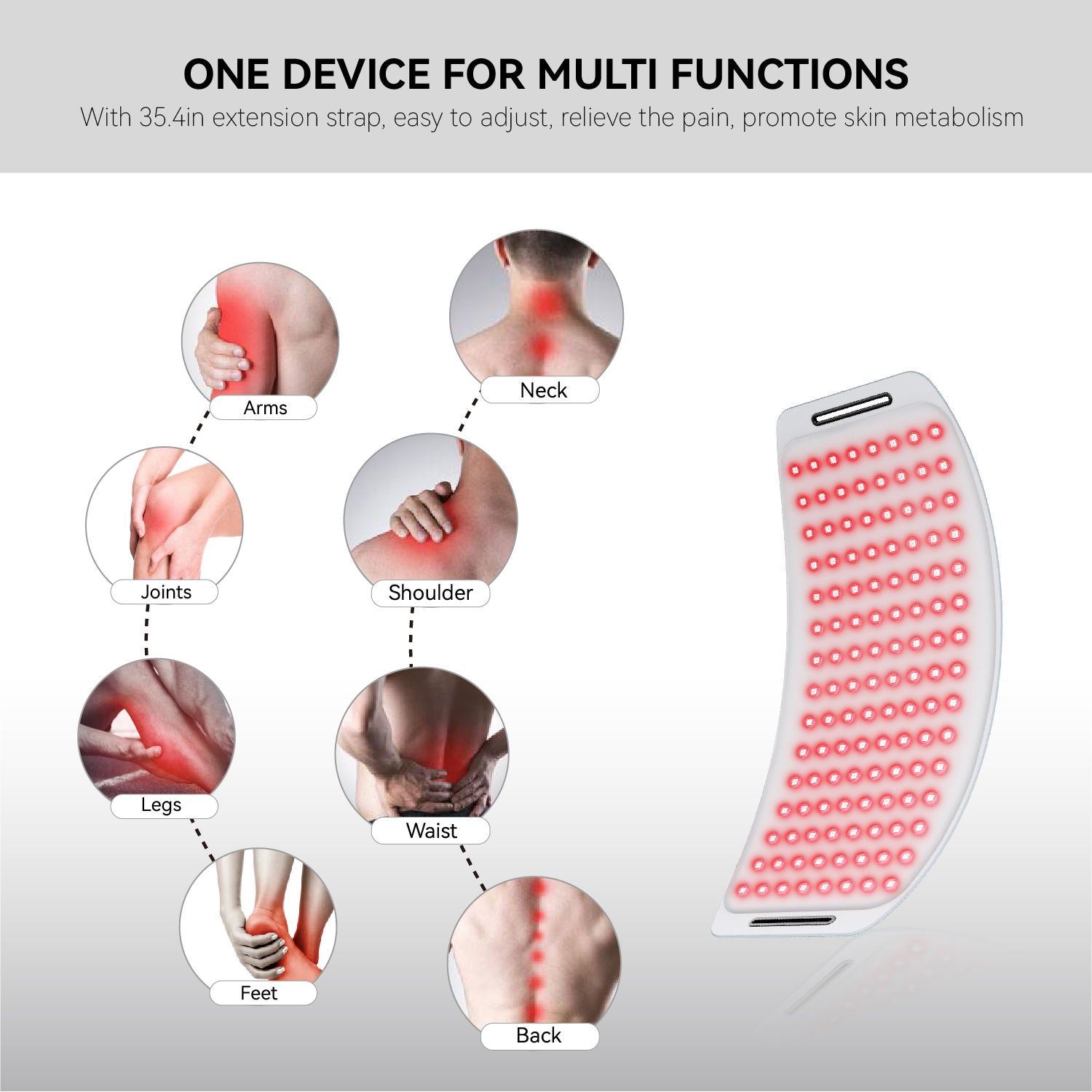 Red Light Therapy Mat Pro with Battery Controller Dual Wavelengths