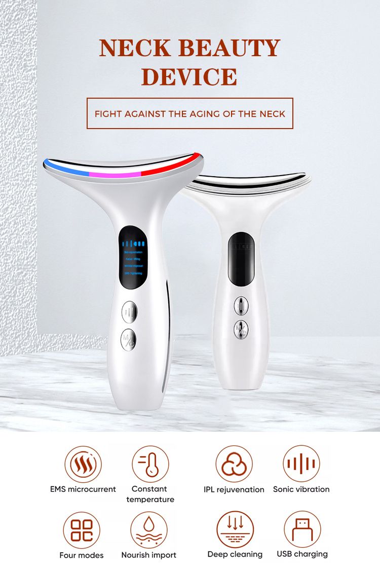 Face & Neck Sculpting Wand | 3 x LED Therapy, EMS, USB-C, Rubberised Design