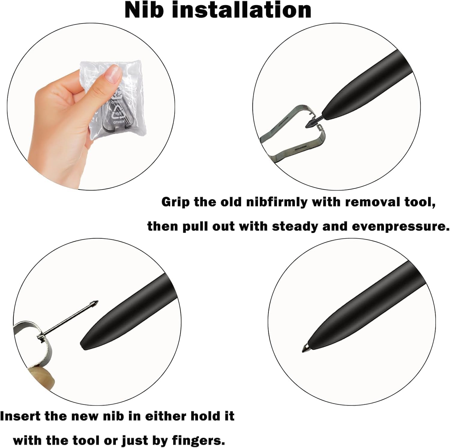 Metal & Plastic S Pen Nibs Set for Samsung Galaxy Tabs (6-Pack)