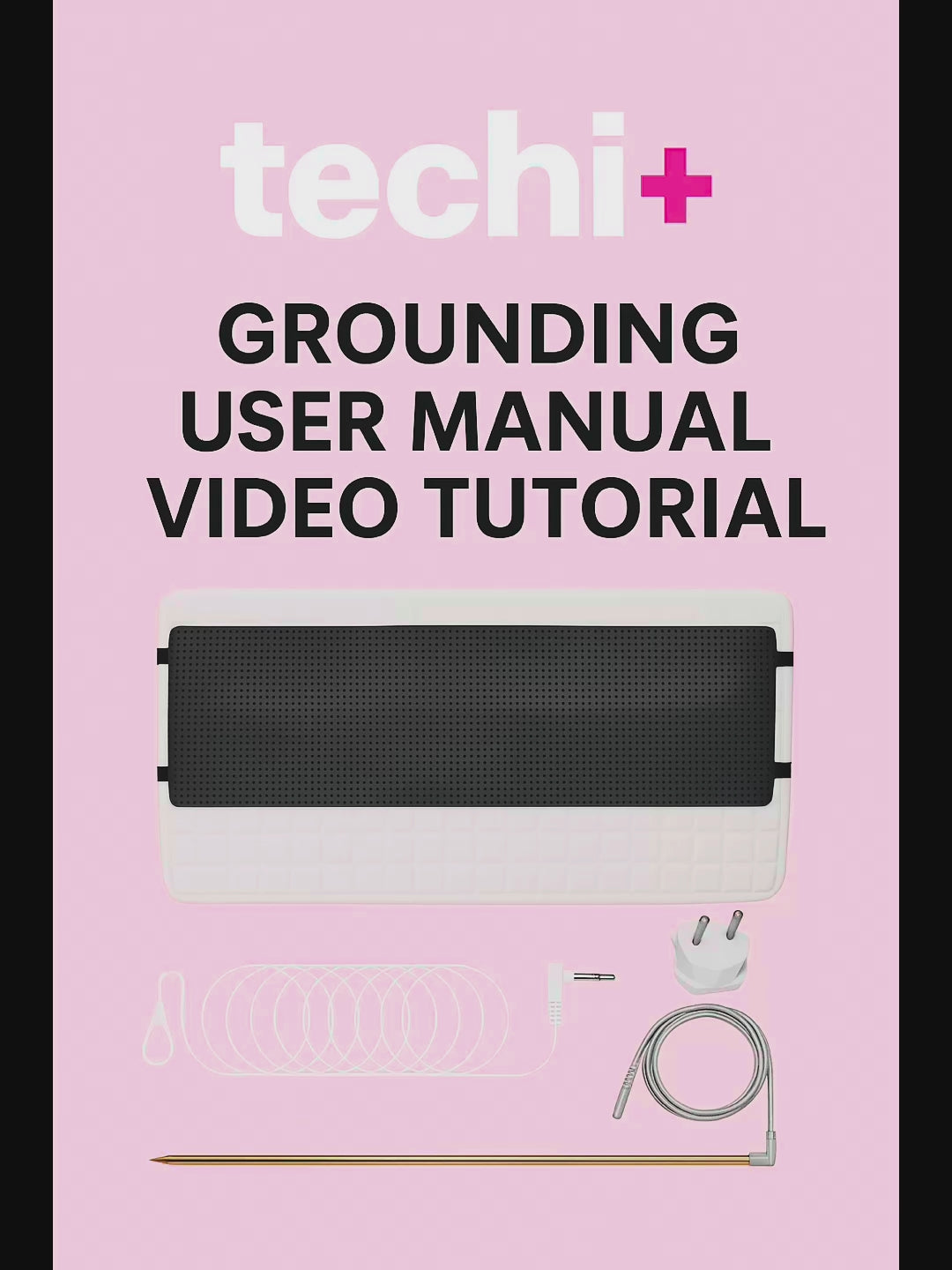 Grounding Bed Mat Cover & Earthing Rod Kit - Custom SA adapter - Large - 152 X 72cm - Sleeping